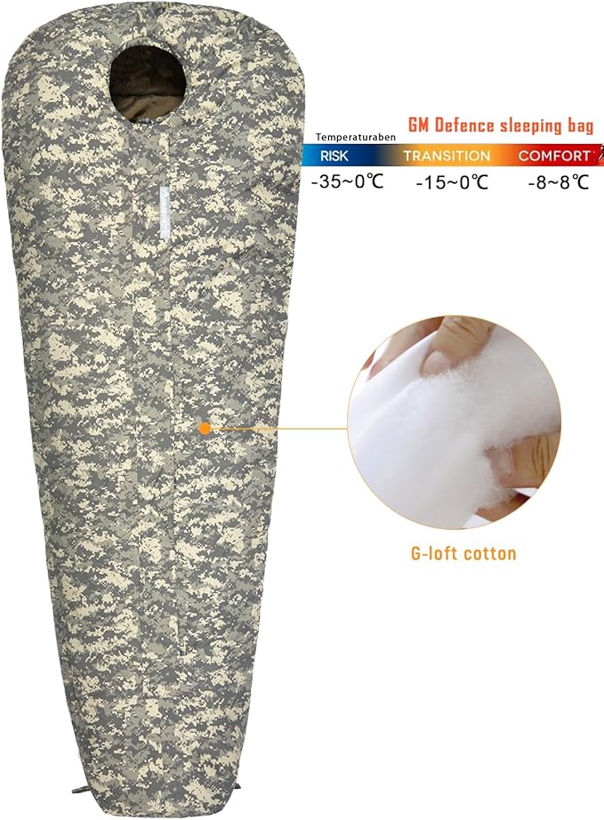 MT Military Army Force Defence 4 &amp Tropen Patrol Mummy Sleeping Bags with Bivy Cover Compression Sack Modular Sleeping System 2.0 for Cold Weather