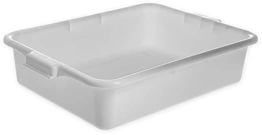Carlisle FoodService Products N4401002 Comfort Curve™ Ergonomic Wash Basin Tote Box 5 Deep White