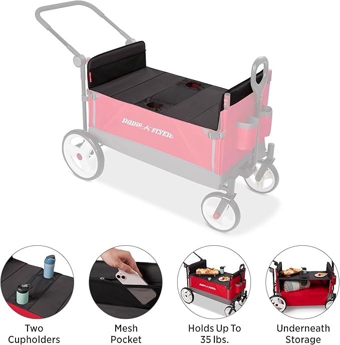 Radio Flyer Folding Table for Wagons Collapsible Wagon Cart Table Utility Wagon Table Camping Table