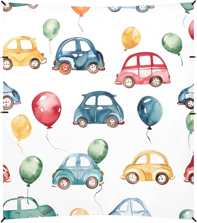Cars Balloons Camping Sun Shelter Beach Tent Portable Beach Sun Shade Outdoor Canopy for Camping Trips Fishing Picnic