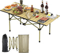 Portable Camping Table Camping Table Foldable with Carrying Bag Ultralight Carbon Steel Beach Table Indoor Outdoor for Camping Picnic BBQ Beach Party Patio Fishing Carbon Steel