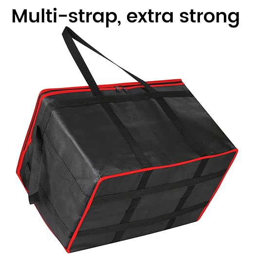 Bodaon 10-Pack Insulated Food Delivery Bag XXXL Catering/Pizza Cooler Bags Rideshare Delivery Bag Thermal Cold/Hot Styrofoam Carrier for Car/Travel/Shopping/Doordash Warmer/Frozen