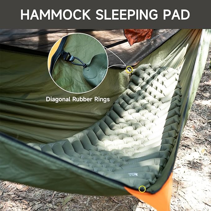 Inflatable Sleeping Pad for Camping Ultralight Sleeping Mat for Backpacking Hiking Hammock Sleeping Pad Pairs Hammocks