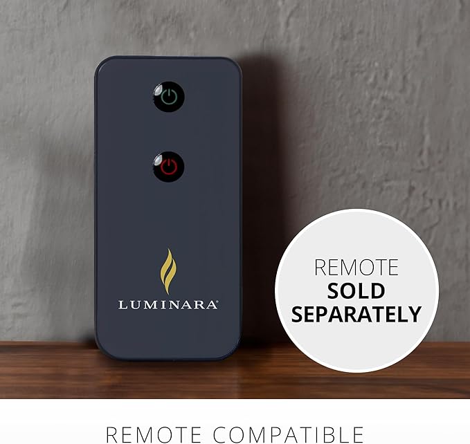 Luminara Flameless Candle Taper (1 x 9.5) Melted Top Real Wax Unscented Remote Ready Timer (Caramel Café)
