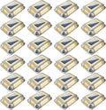 T-SUN Solar Dock Lights Solar Driveway Lights Outdoor 24 Pack LED Ground Driveway Light 3000K Warm White Deck Light for Path Garden Sidewalk Stair Ground Pathway