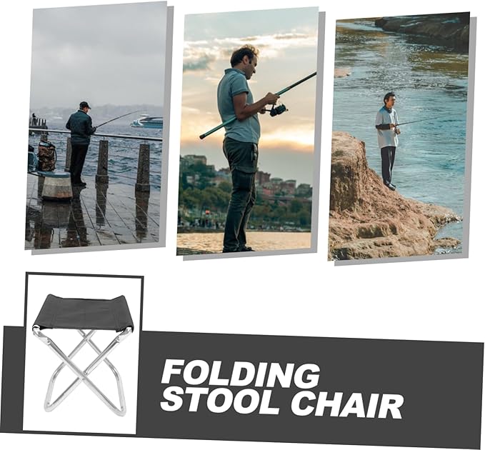 Happyyami Packable Camp Chair Quick Open Portable Aluminum Stool Carry Bag Outdoor Capacity