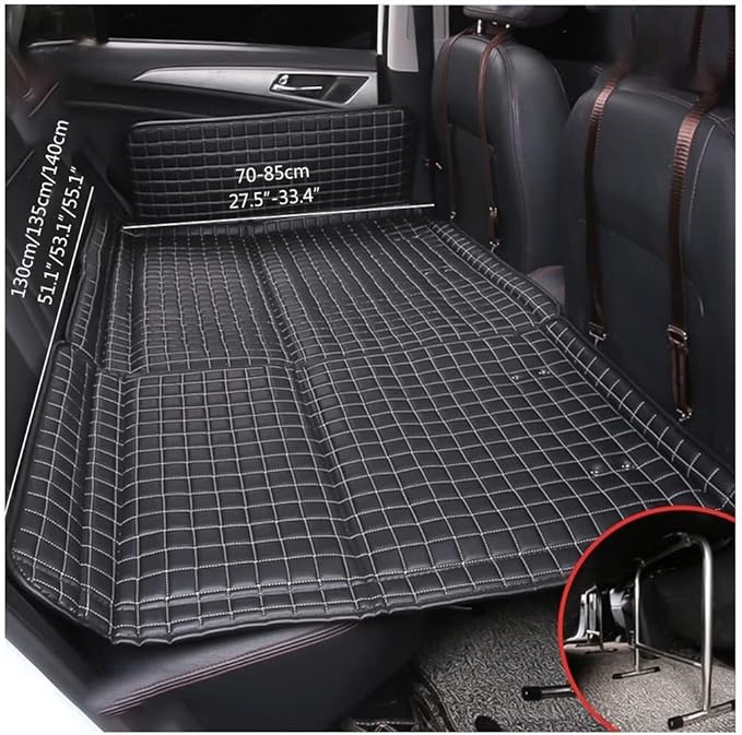 Non-Inflatable Car Mattress Foldable Portable Car Bed for SUV 300kg/660lbs Black