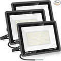 3 Pack 150W LED Flood Light OutdoorSuper Bright Security Light15500LM IP66 Waterproof Floodlight5000K Daylight LED Exterior for Basketball Court Stadium Playground