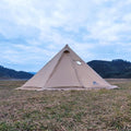 Tipi Hot Tent with Fire Retardant Stove Jack for Flue Pipes 5~8 Person Teepee Tents for Family Team Outdoor Backpacking Camping Hiking