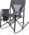 Picnic TIME NFL Woodland Rocking Camping Chair with Storage Caddy Camp Chair for Adults