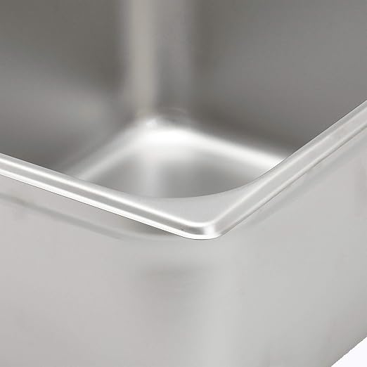 Update International NJP-1001 1.25 Deep Full Size Stainless Steel Anti-Jam Steam Pan