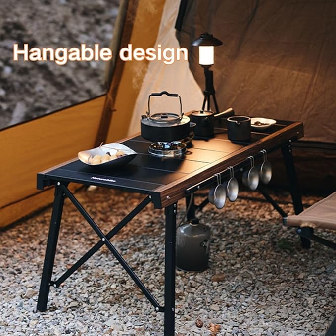 Naturehike Folding IGT Camping Table Portable IGT Table with Carry Bag IGT Cook System Camping Kitchen Foldable Picnic Table for Outdoor Camp Picnic Car RV Trip Patio Backyard BBQ