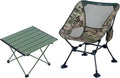 iClimb 1 Folding Table and 1 Anti-Sinking Chair Bundle Ultralight Compact for Adults Outdoor Beach Backpacking Hiking Camping Beach Concert Mountaineering
