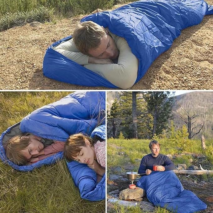 2-Pack Adult Sleeping Bags – Waterproof Warm Lightweight for Cold Weather Camping Hiking and Travel