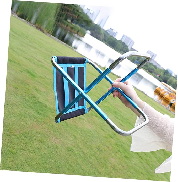 Portable Small Folding Camping Stool Lightweight Multi-Function Fishing Stool Outdoor Seat for Hiking BBQ Beach Garden Travel with Stable Design