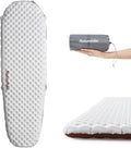 Naturehike Ultralight Insulated Sleeping Pad with R5.8 3.2in Thickened Patchworkable Inflatable Double Sleeping Mat for Camping Hiking Climbing with Inflatable Bag