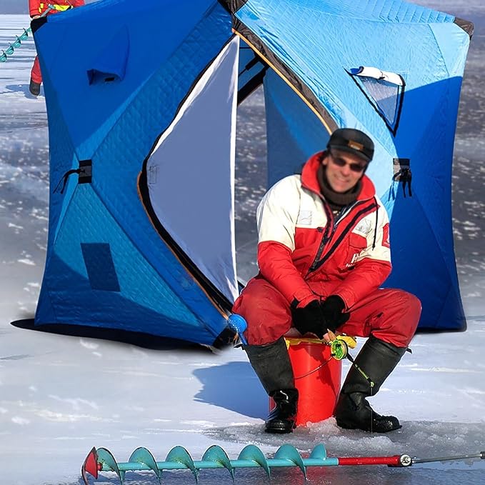 Ice Fishing ShelterIce Fishing TentCold and Warm ProtectionExtra Large SpaceEasy to Open Quicklyfor Night Fishing