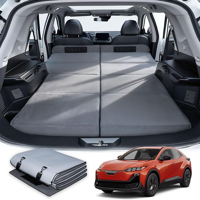 Car Bed for 2025-2026 Subaru Uncharted Foldable Non-Inflatable Memory Foam Camping Mattress Thickened Trunk Sleeping Pad Air Mattress Upgrade for Camping &amp Travel Essentials With Storage Bag