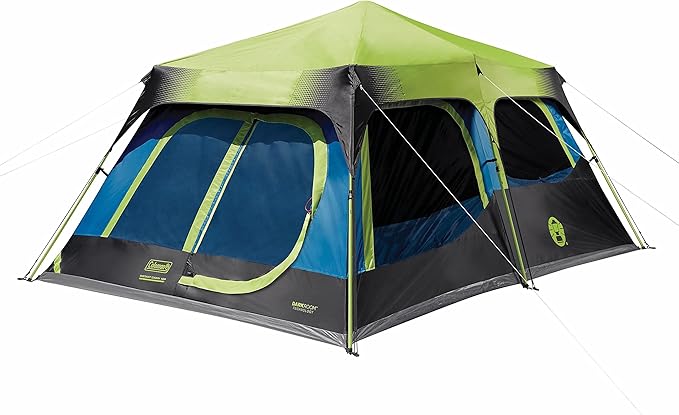 Coleman 4/6/8/10 Person Instant Camping Tent with 1-Minute Setup Large Family Tent with Pre-Attached Poles Air Vent &amp Carry Bag Sets Up in About 60 Seconds