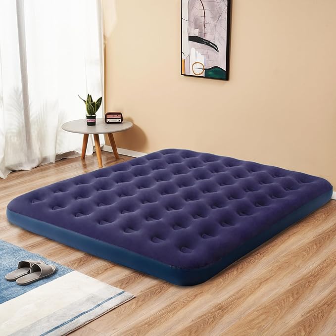 King Size Air Mattress Inflatable Bed for Camping and HomeBlow Up Mattress Sleeping Pad