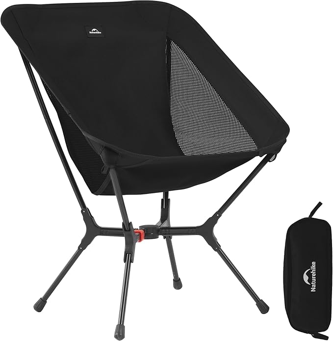 Naturehike YL01 Snap Camping Chair 1 Second Setup Frame 441lb Capacity Camp Chair Portable &amp Lightweight Backpacking Chair