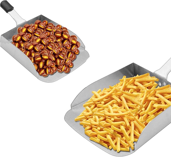 Large Griddle Scoop Stainless Steel Grilling Food Mover Food Shovel Burger Spatula for Stir Fry Cook