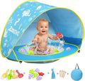 Zooawa Baby Beach Tent Pop Up Beach Tent Sun Shade for Beach Portable Shade Pool UV Protection Sun Shelter for Infant with Beach Sand Toys Set