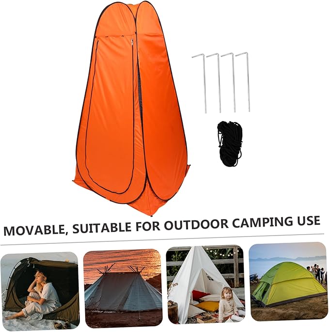 1Pc Portable Privacy Shower Tent Instant Pop Up Changing Room for Outdoor Camping Durable Bathing Tent for Privacy Easy Setup and Multi Purpose Use