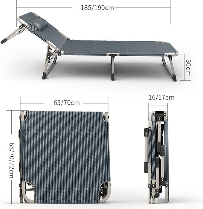Folding Chair Sunbathing Lounger Travel Chair Outdoor Seat Patio Terrace Bed Camping G Furniture