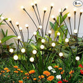Solar Garden Lights Outdoor Waterproof Upgraded Flexible Titanium Wires Wind Swaying Firefly Lights for Patio Yard Pathway Unique Dancing Solar Decor Gifts for Women Christmas (6Pack)