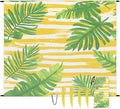 Waterproof Sandproof Beach Blanket 59''×68'' Plants Sequoia Leave Polyester Outdoor Picnic Blanket with 4 Stakes &amp Storage Bag for BeachCampingVacation