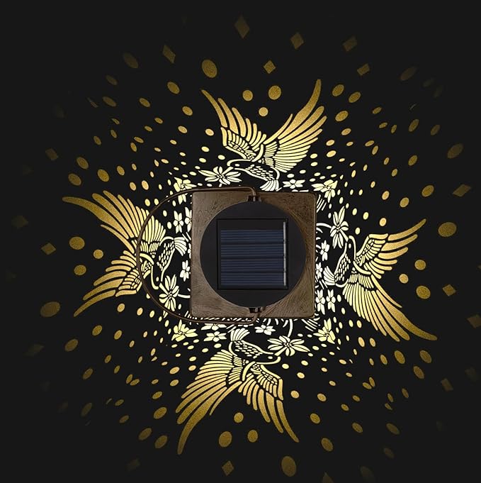 2 Pack Bronze Solar Lights Outdoor Waterproof Decorative - Gifts for Women Mom Grandma Hummingbird Garden Decor for Yard PatioBackyard Porch  Garden (Hummingbird)