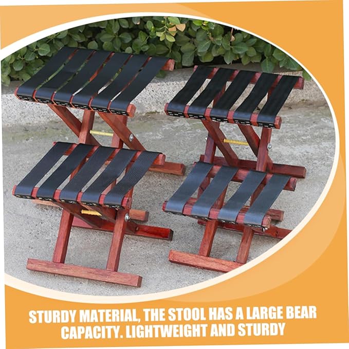 Totority Compact Folding Stool for Outdoor Use Portable and Multi-Functional Bench for Camping Fishing and Gardening Space-Saving Design No Assembly Required
