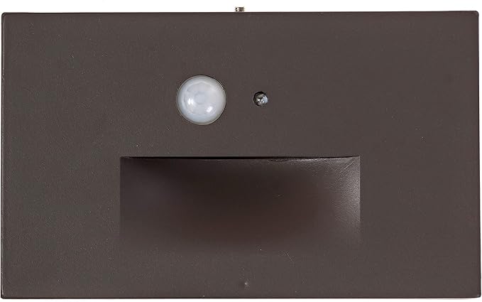 Ciata LED Indoor &amp Outdoor Motion Sensor Light Deck Stair Lights Indoor Motion Sensor Step Lights Integrated PIR Motion Sensor and Dusk to Dawn Photocell Sensor Horizontal Stairway Lighting - Bro
