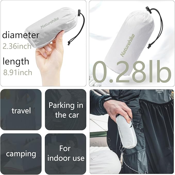 Naturehike 4.5oz Ultralight Sleeping Bag Liner Washable Travel Sheets for Adults Soft &amp Compact Lightweight Sleep Sack Adult for Backpacking Hotel Camping Hostels