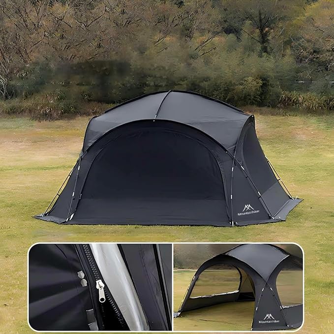 Mountainhiker Dome Tent for 5-10 People 4-Season Waterproof Camping Tent with UV Protection Chimney Hole Easy Setup Lightweight Outdoor Shelter for Family &amp Group Camping