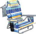 ZENPETIO Beach Chair Camping Chair for Adults Reclining Backpack Chair for Pool Beach Camping Outdoors