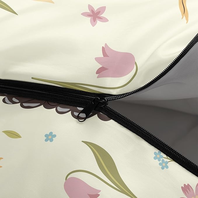 Axolotl Cartoon Fox Sleeping Bag3 Season Warm and Cool Weather Kawaii Fox Flowers Sleeping Bags for Kids Boys TeensWaterproof Lightweight Sleeping Bags for TravelingOutdoors Camping EquipmentRed