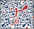 LOGOVISION Jack Pattern Outdoor Blanket for Picnic Beach Camping Park Tailgate 50x60
