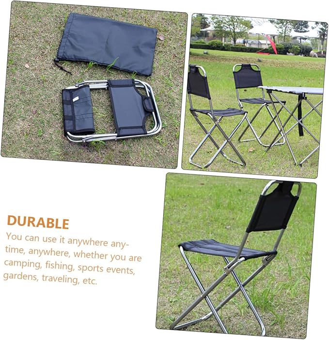 1pc Lightweight Portable Stool Folding Chair for Outdoor Camping Fishing Easy to Carry