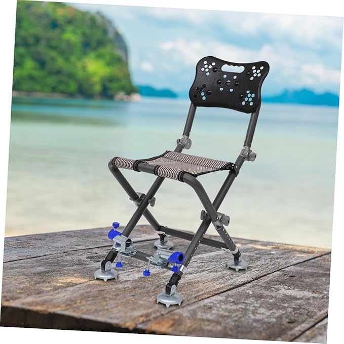 BESPORTBLE Ergonomic Portable Outdoor Chair Aluminum Plastic for Camping Fishing Garden