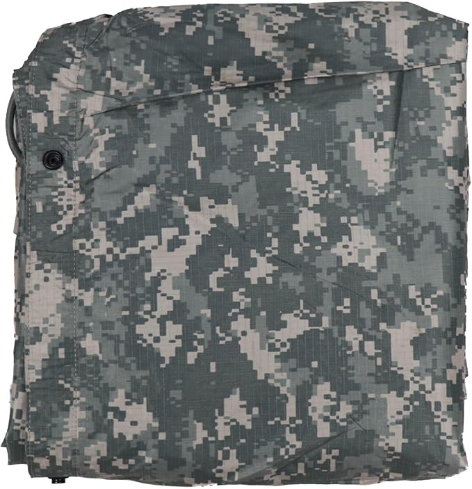 US Army USGI Field Tarpaulin ACU Foliage Sand Reversible 92 x 82 Waterproof Tarp Ground Cover