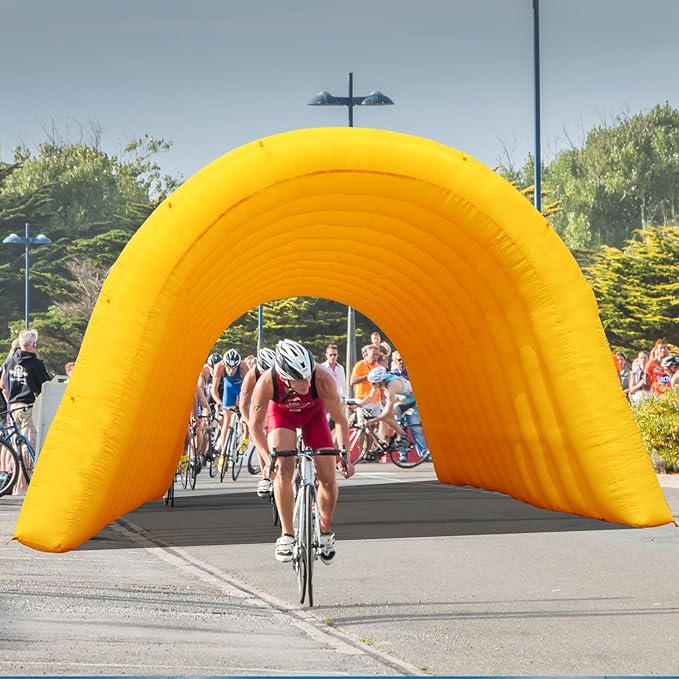 Inflatable Tunnel Sports Tunnel Entrance with Blower Football Tunnel Tent Entryway for Business Advertise Party Exhibition Promotion StreetShopSupermarketSchool