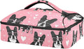 Casserole Carrier Trendy Cool Foundation Heart PatternInsulated Casserole Carrier for Hot or Cold Food Thermal Lunch Tote for Potluck Parties Picnic Beach Fits 9 x 13 Inches Baking Dish