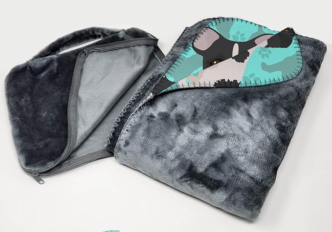 Caroline's Treasures MLM1027TBLT Jack Russell Terrier Soft Travel Blanket with Bag Airplane Blanket Indoor Outdoor Camping Blanket for Traveling Picnics Beach Trips Concerts