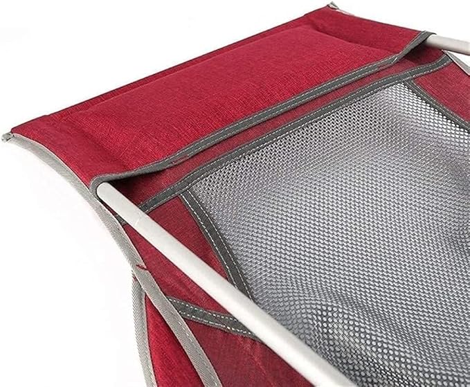 Portable Folding Outdoor Camp Chair with Backrest Lightweight Moon Chair for Fishing Camping and Hiking Aviation Aluminum Alloy