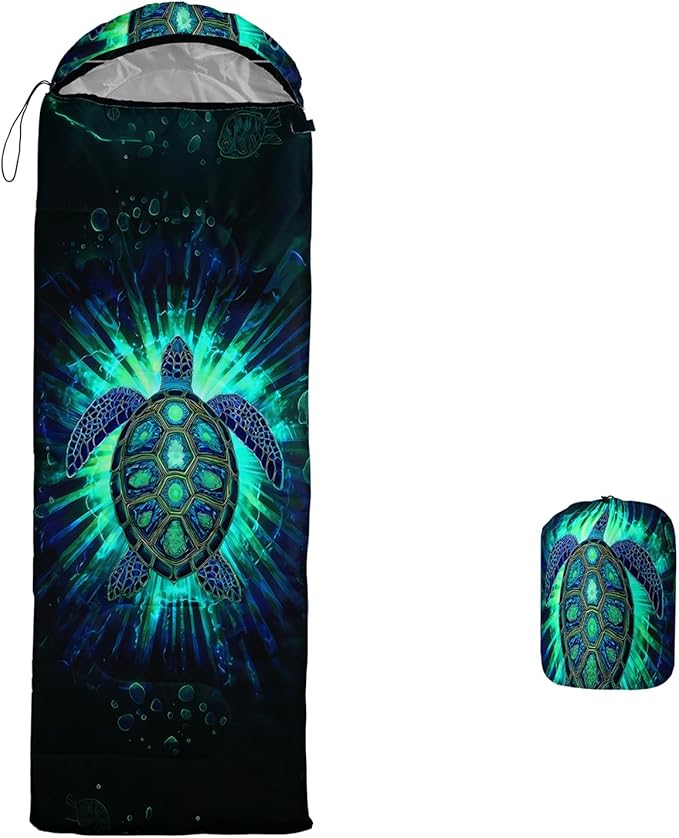 AILONEN Sports Basketball Sleeping Bag for Kids BoysWarm and Cool WeatherLightweightWaterproof Backpacking3D Galaxy Ball Print Sleeping Bag for Camping