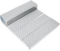 Egg Crate Folding Camping Mat Moisture Sleeping Pad Insulated Thermal Pad for Backpacking Outdoor Adventures Blue Membrane