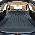 SUV Air Mattress Double-Sided Thick Flocked Car Air Mattress with Built-in Pump &amp Pillow Complete Sleeping Accessories for Auto Camping &amp Road Trips（Dark Gray）