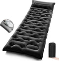 Camping Sleeping Pad5.9 Inch Thick Camping Mat with Built in Pillow and Foot PumpSelf Inflating Sleeping Pad for Camping Backpacking（Green